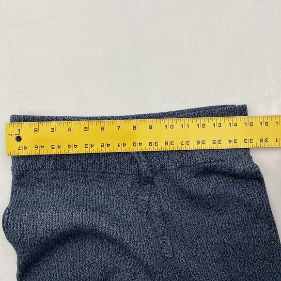 Athleta Reverie Wide Leg Lounge Pants Womens Medium Blue Heather Sweater Knit - Picture 7 of 13